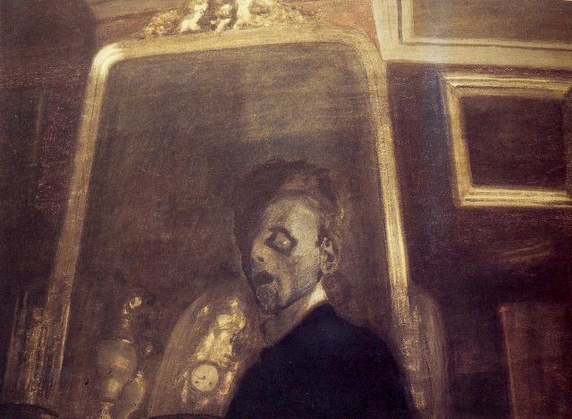 Self -Portrait In Mirror - 1908