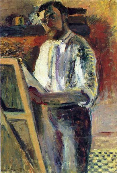 Self-portrait in shirt sleeves 1900 