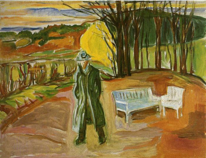 Autorretrato En El Jardín - Ekely - 1942