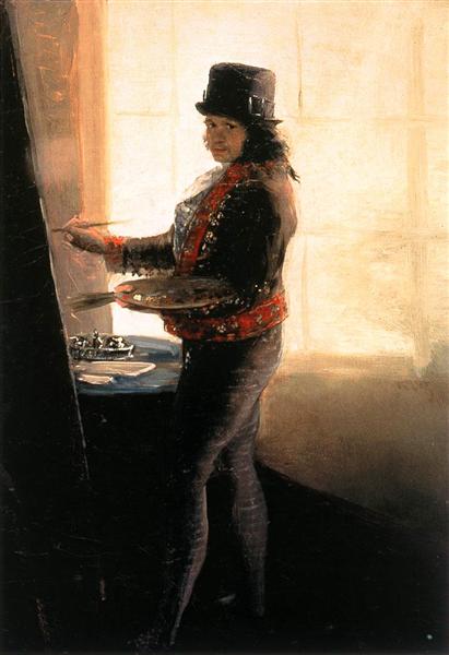 Self-portrait in the studio - 1795