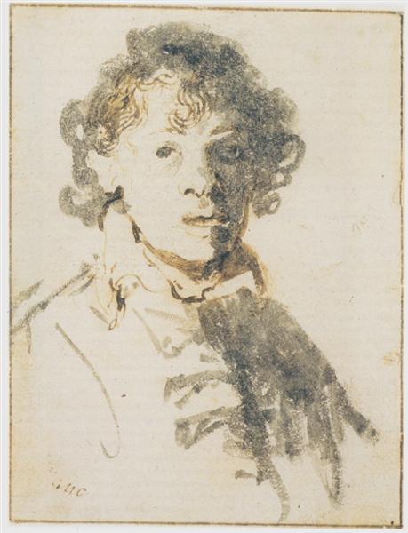 Self-Portrait - avec votre bouche ouverte - 1629