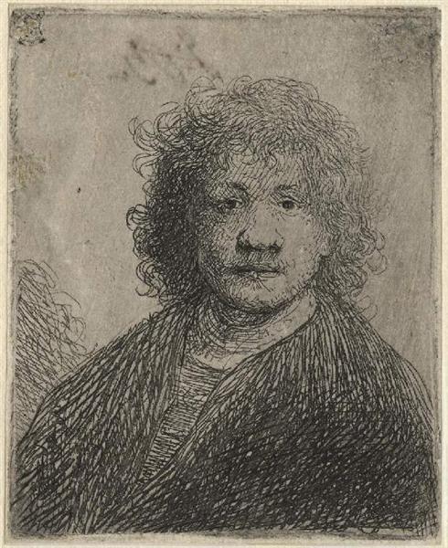 Auto-retrato com nariz largo - 1630