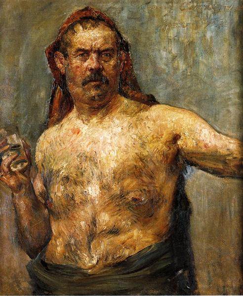 Self -Portrait ze szkłem - 1907