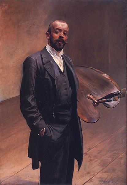 Self -portrait with palette