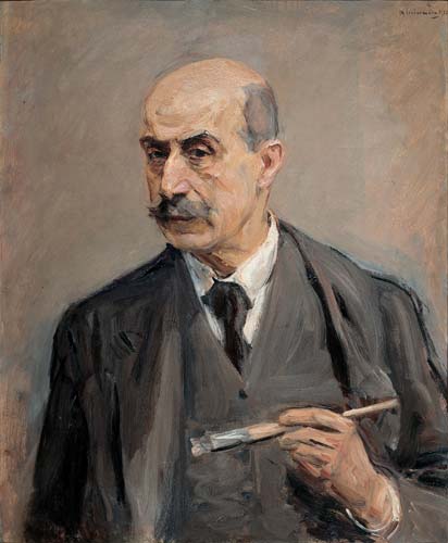 Self-portrait with brush - 1913