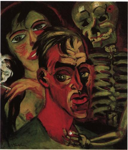 Self -portrait with death - 1920