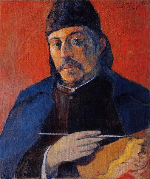 Self-portrait with palette - 1894