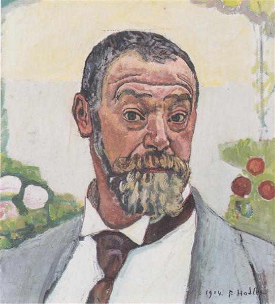 Self -portrait with roses - 1914