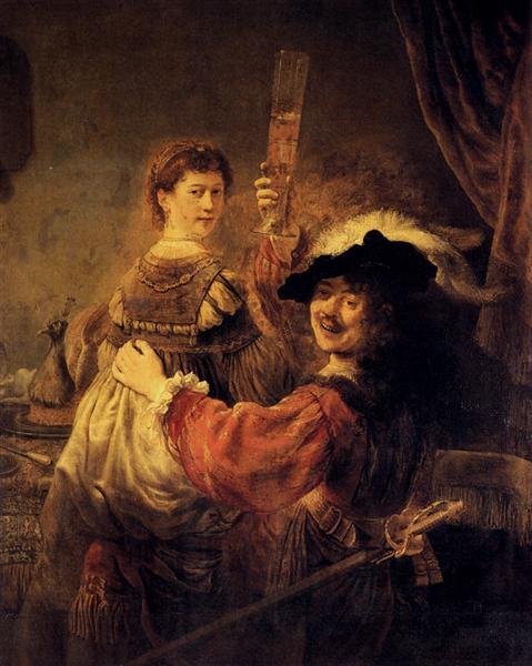 Autorretrato com Saskia na Parábola do Filho Pródigo - 1635