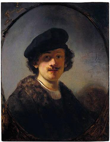 Self -Portrait z zacienionymi oczami - 1634