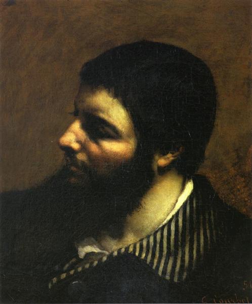 Autorretrato com gola listrada - 1854