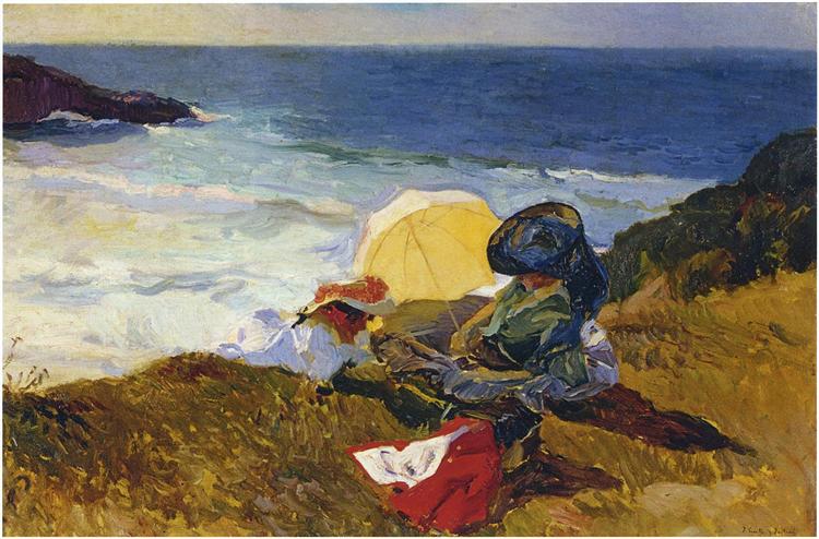 Solnedgång i Biarritz - 1906