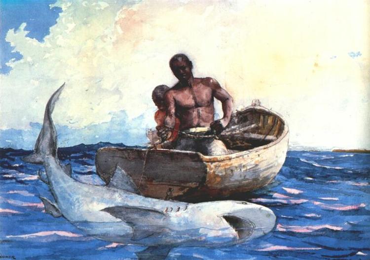 Pesca di squali - 1885