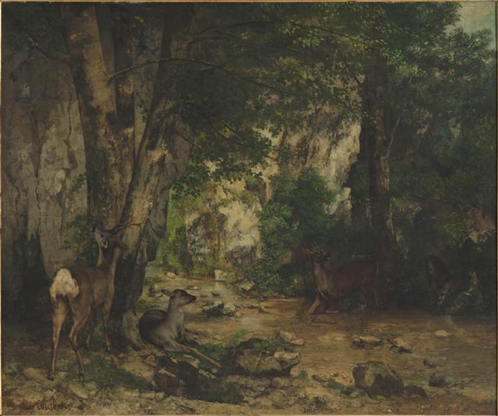 Refuge de cerf à Plaisir Fontaine Creek - 1866