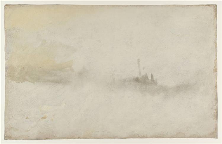 Bateau dans une tempête - 1845