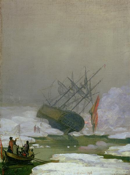 Bateau dans l'océan Arctique - 1798