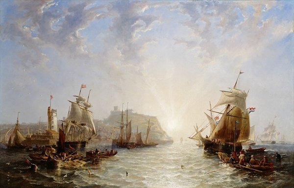 Shipping outside Scarborough - 1845