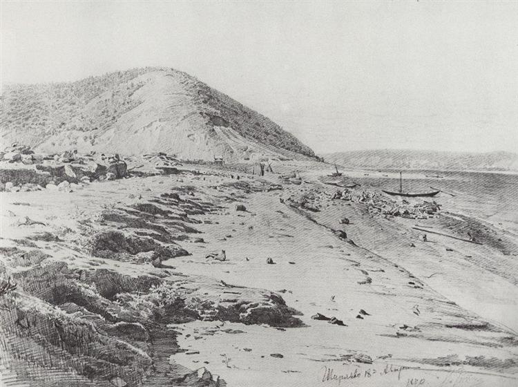 Volga'da Shiryev Ravine - 1870