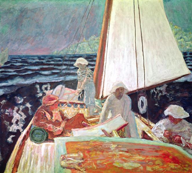 Signac and Ses Friends by Boat