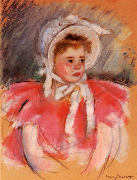 Simone in a White Cap Seated with Her Hands Clasped (No. 1) - 1903