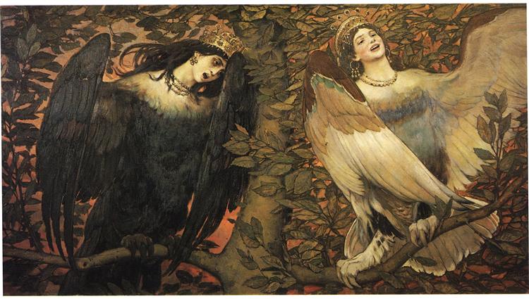 Sirin et Alkonost Les oiseaux de la joie et de la tristesse - 1896