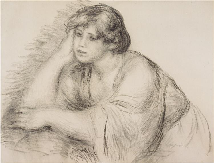 Girl Sitting - 1917 