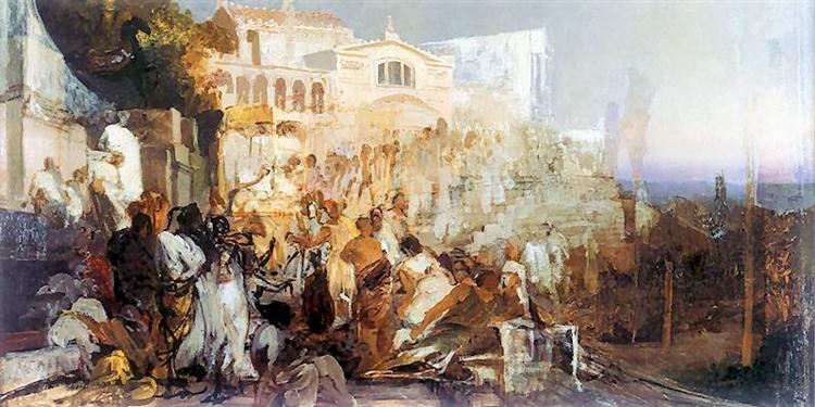 Sketch for the "Nero Torch" - 1876