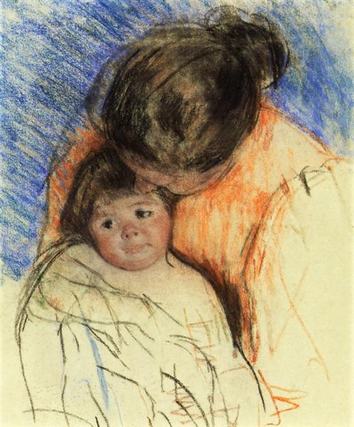 Mother sketch looking at Thomas - 1915