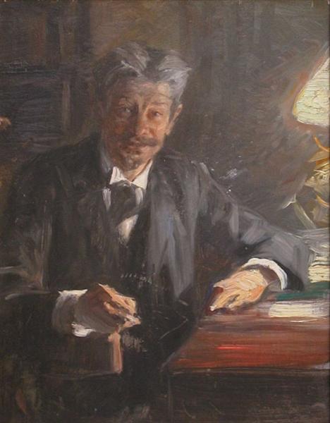 Esboço de retrato de Georg Brandes - 1900