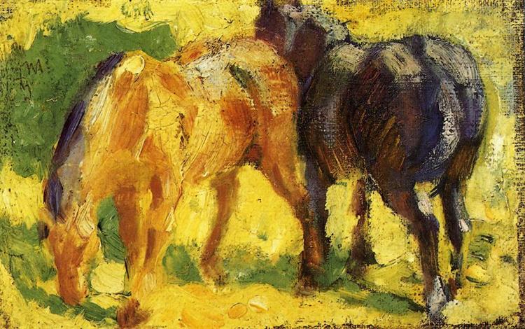 painting Small horse - 1909