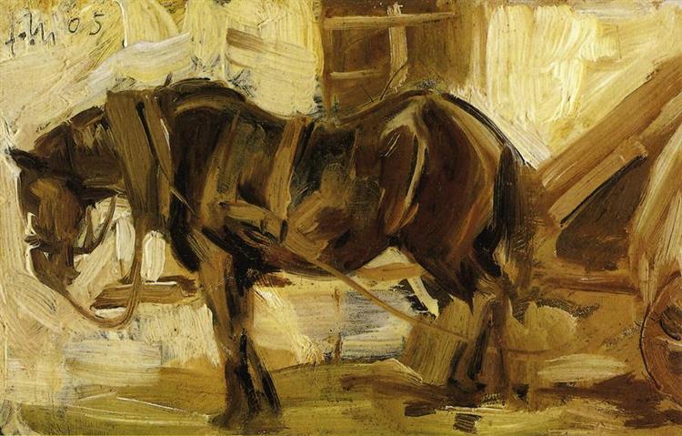 Estudo de pequenos cavalos - 1905