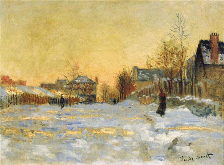 Snow Effect - Argentuil Street - 1875