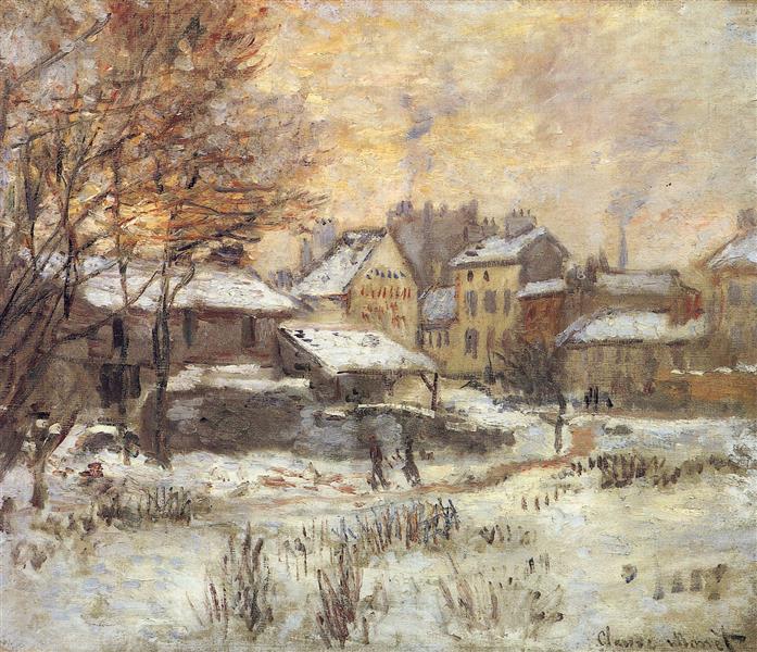 Efecto Nieve Con Sol Poniente - 1875