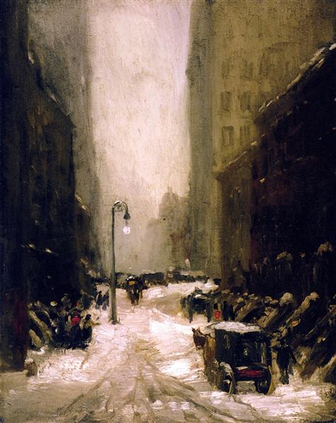 Neige à New York - 1902