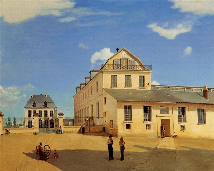 Soissons - hus og fabrikk av Mr. Henry - 1833