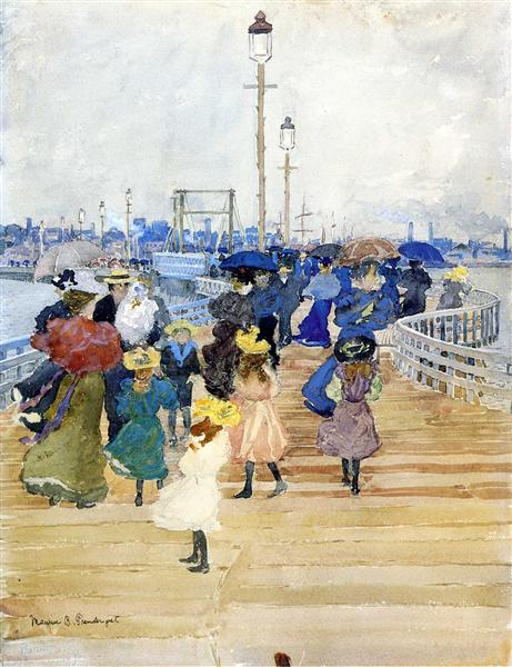 Dock de Boston do Sul (também conhecido como Dock de Atlantic City) - 1896