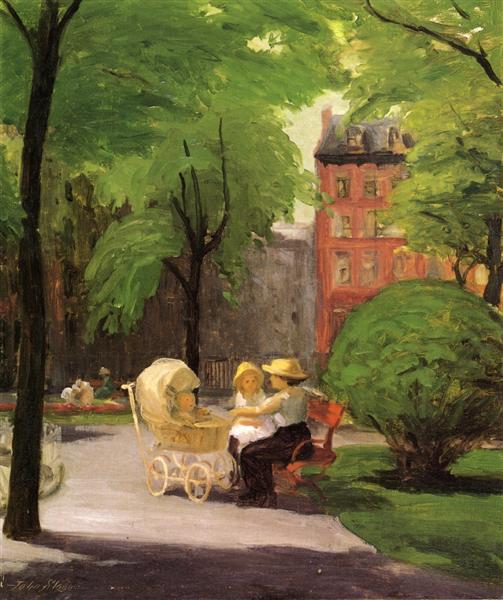 Spring - Grammercy Park - 1912