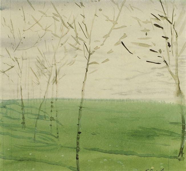 Frühling Landschaft - 1910 