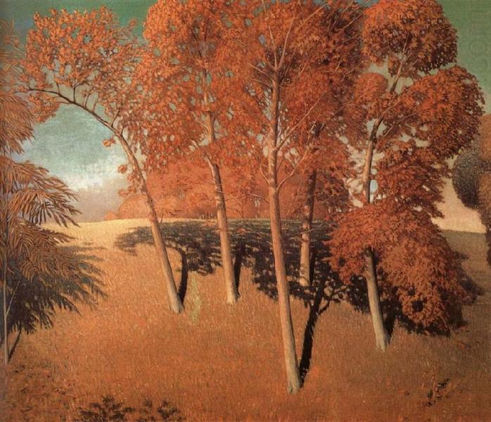 Autumn oaks - 1933