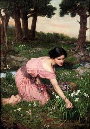 A primavera espalha um colo verde de flores - 1910