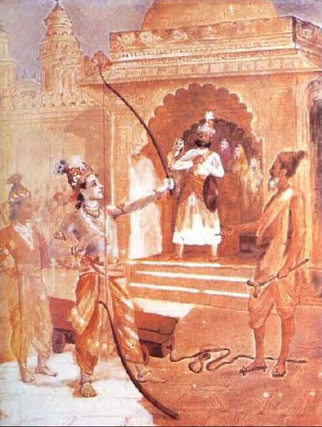 Sri Rama breaking the arch