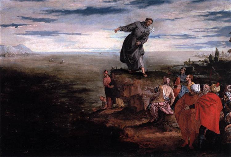 San Antonio Predicando A Los Peces - 1580