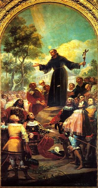 San Bernardino De Siena Predicando A Alfonso V De Aragón - 1783