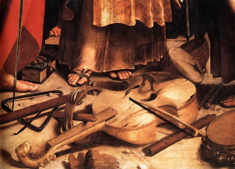 Santa Cecilia with Santos (Detail) - 1516