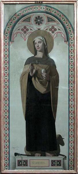 Santa Genoveva - Patron of Paris - 1844