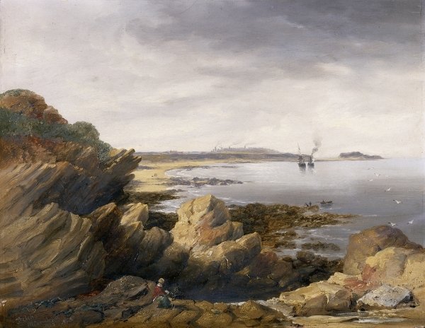 L'isola di Santa María da Whitley Rocks - 1845