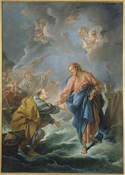 San Pedro invitato a camminare sull'acqua - 1766