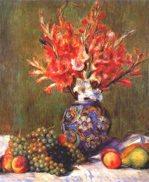 Bodegón De Flores Y Frutas - 1889