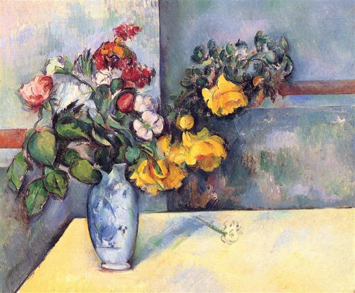 Soulever la nature avec des fleurs dans un vase - 1888