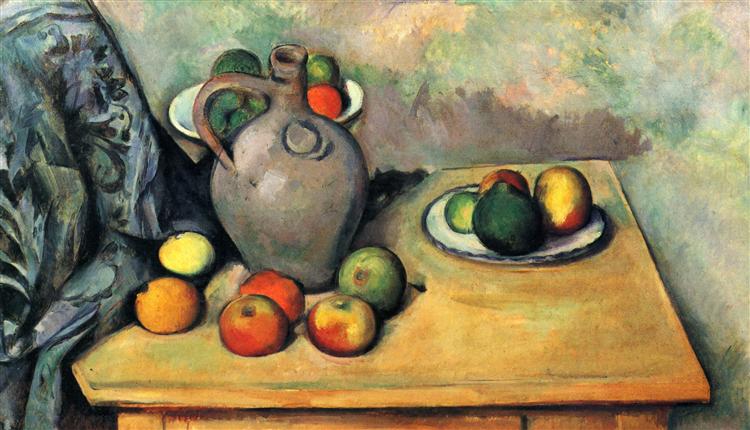 Still Life - Jug and fruit on a table - 1894